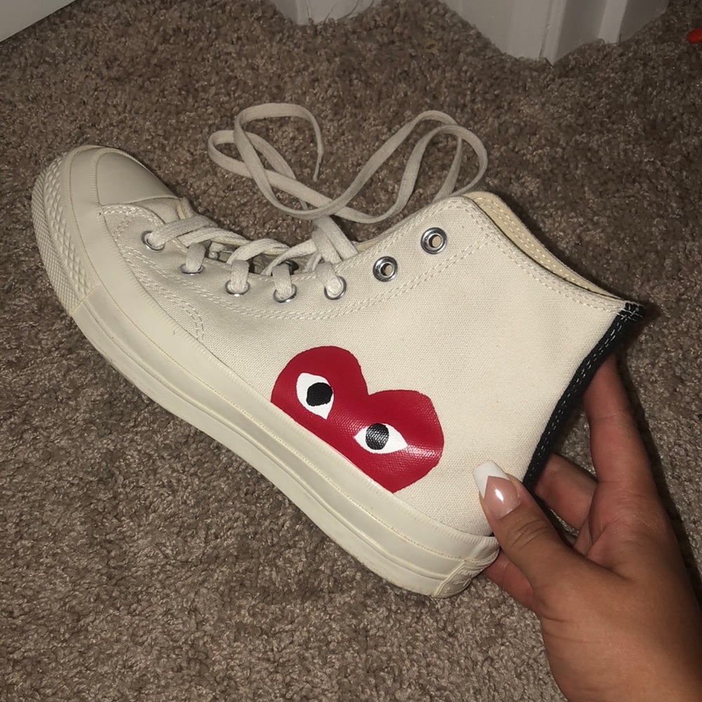 authentic comme de garçon converse MENS 6 WOMENS 8